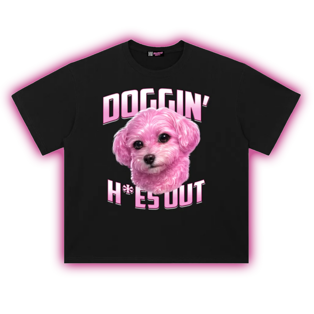 Doggin' H0es Out Heavyweight Drop Shoulder Cotton T-Shirt