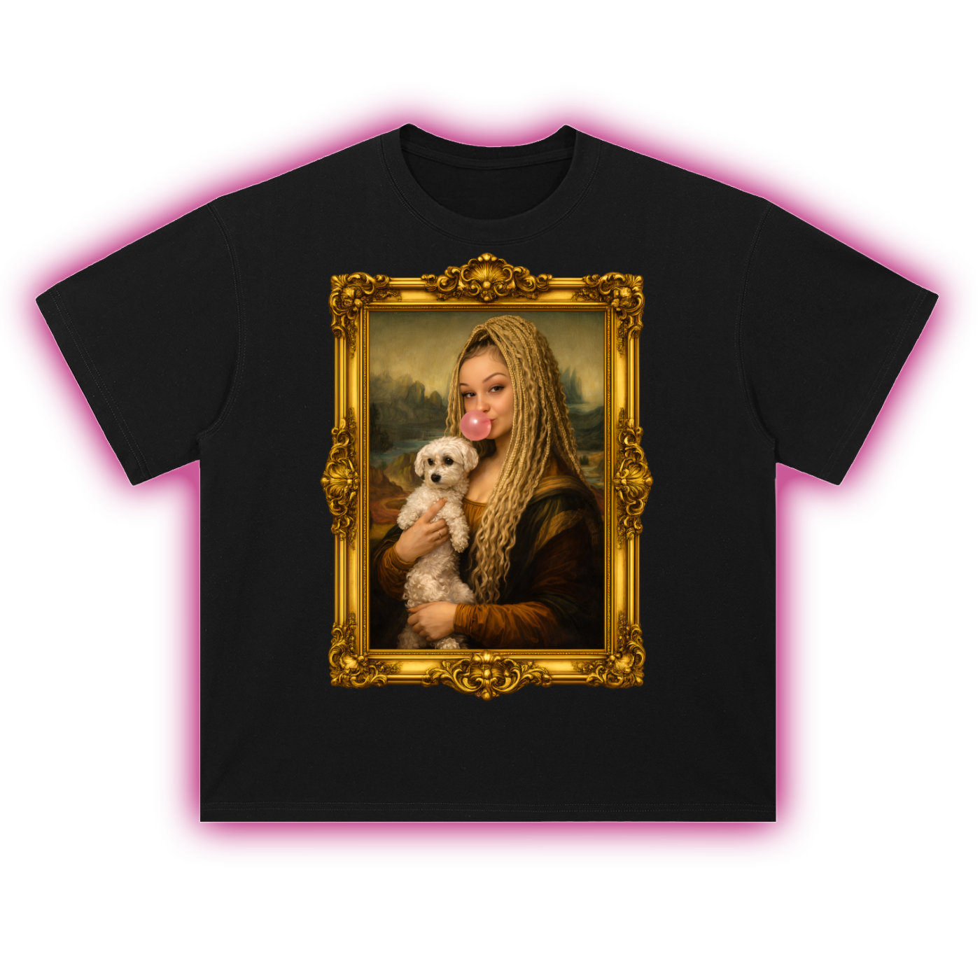 Mona Haley Lisa Heavyweight Drop Shoulder Cotton T-Shirt